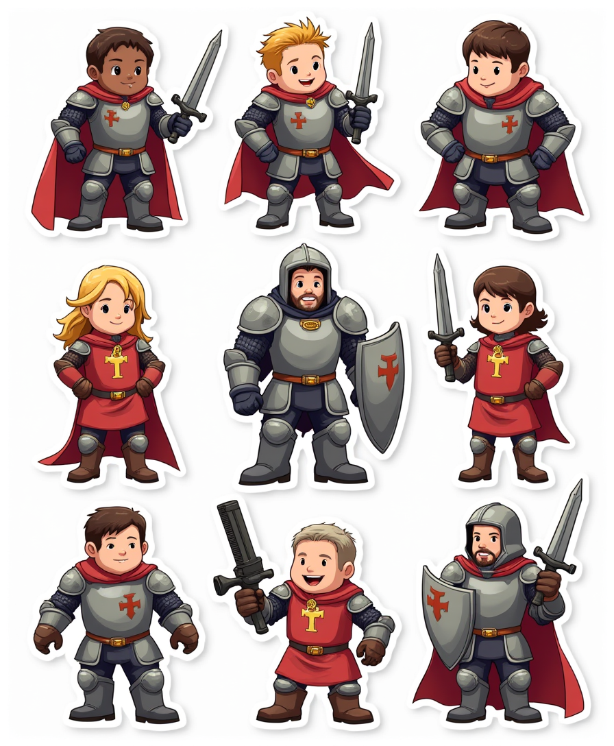 Pop Culture Parodies - Sticker Sheet v12